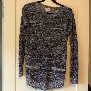 Navy speckled sweater